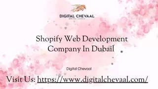 shopify web development company in dubai